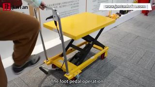 Table élévatrice plate de 300kg, électrique, hydraulique, Mobile, type fourche de cisaillement, voiture à plate-forme