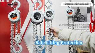 VX360-1T Aluminium-Kettenzug mit patentierter 360°-Drehung für schwere Hebearbeiten