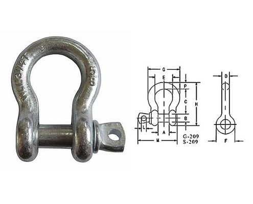 Giá tốt. 1/2 Crosby Anchor Shackle Screw Pin Long Bow Oem trực tuyến