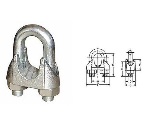 Good price JTR-RC04 Galy Malleable Wire Rope Clips TypeA online