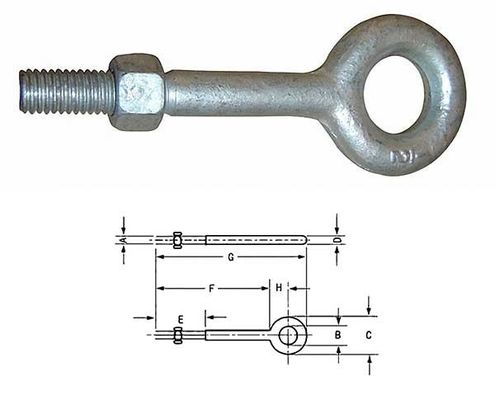 Harga yang bagus JTR-BN10 Reguler Nut Eye Bolts G-291 on line