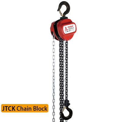 低合金構造鋼板とグレード80の負荷チェーンを持つJTCK 2トンのチェーンホイスト