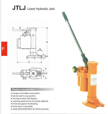 良い価格 産業環境における重機のスムーズで制御された降下のための産業用ジャッキ オンライン