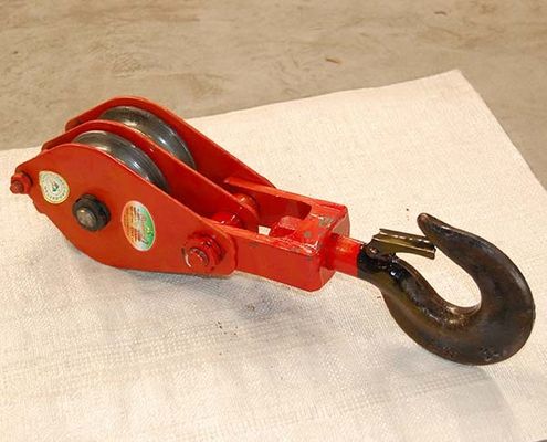 Good price JTPB-F2 Hook(Chain Link)Sories Closed Double Wheels Pulley online