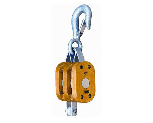 Good price JTWP-A2 Regular Wood Pulley(double wheel with hook) online