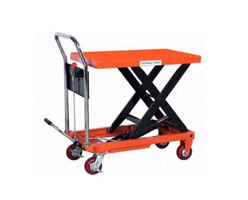 Un bon prix. Chariot de transport hydraulique JTHL-500A Table élévatrice à ciseaux manuelle hydraulique avec protection contre les surcharges et certification CE Obtenir un devis maintenant en ligne