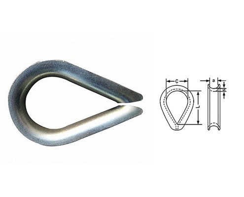 Good price Construction DIN 6899 Heavy Duty Thimble For Steel Cable online