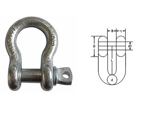 İyi bir fiyat. Ticari kaldırma aksesuarları Jis Pin Anchor Shackle çevrimiçi