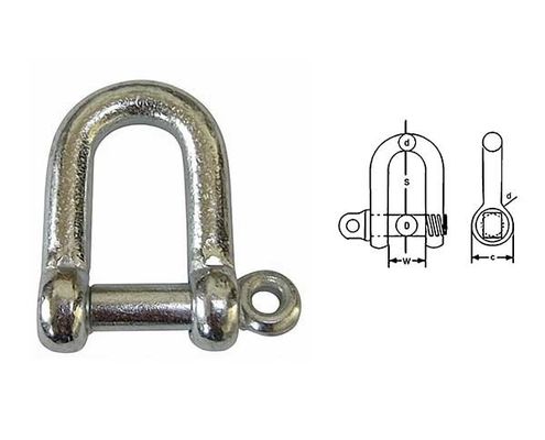 Good price Large Dee Pin Galvanized Anchor Shackle U.S. BS3020 online