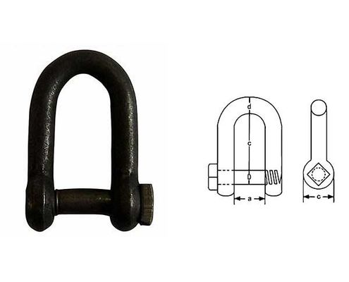 Un bon prix. Accessoires de levage galvanisés D Chaîne de charnière avec épingle à vis à tête carrée en ligne