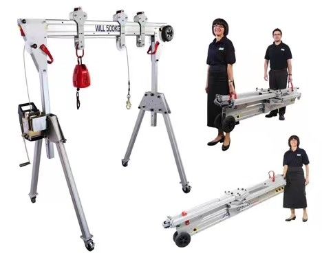 Good price Lightweight and Versatile Portable Aluminum Alloy Mobile Gantry Crane for Various Material Handling Needs online